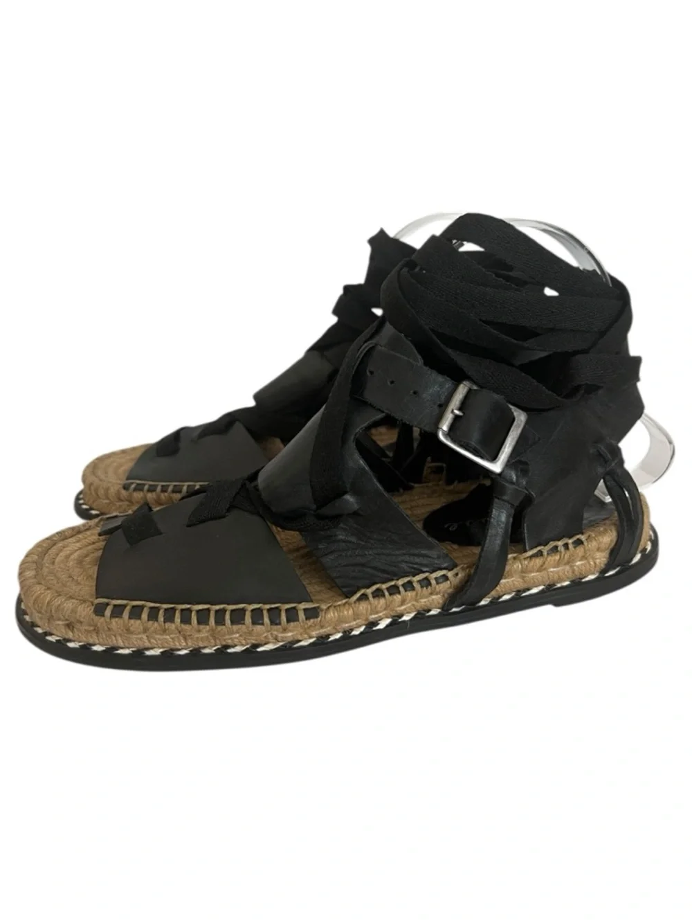 Matisse Gladiator Black Lace Up Espadrilles Sandals Size 10M - Picture 3 of 11